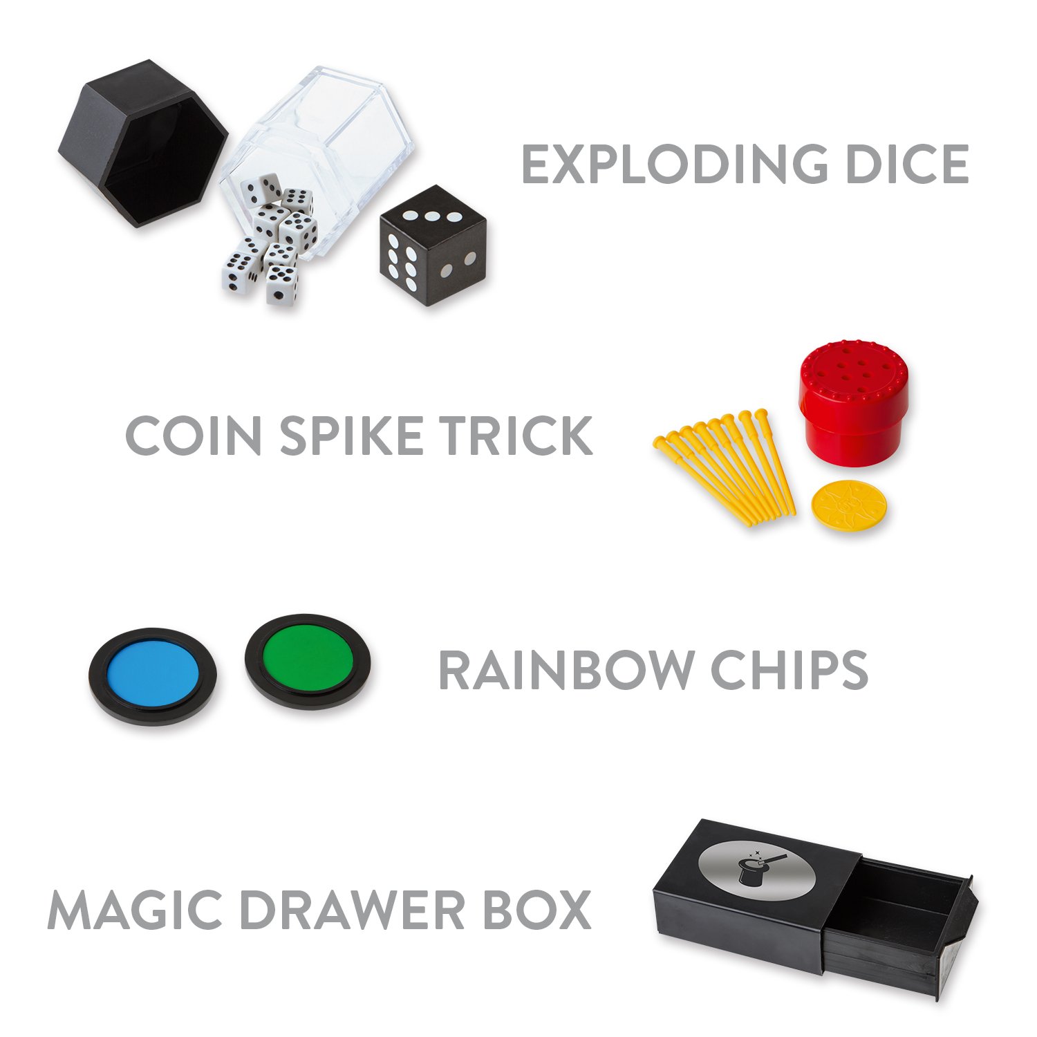 MasterMagic Magic Kit - Easy Magic Tricks for Children - Learn